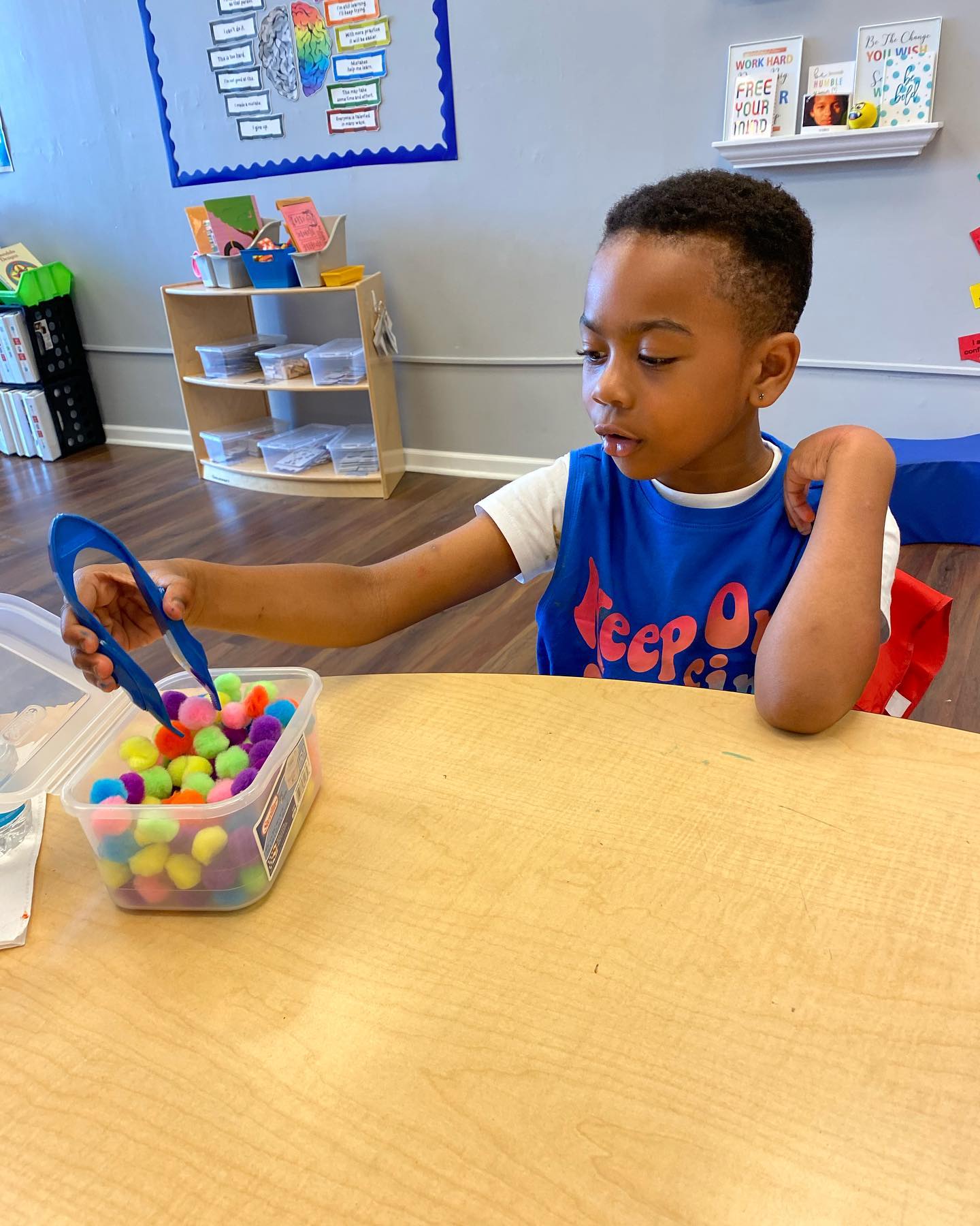 Student at work